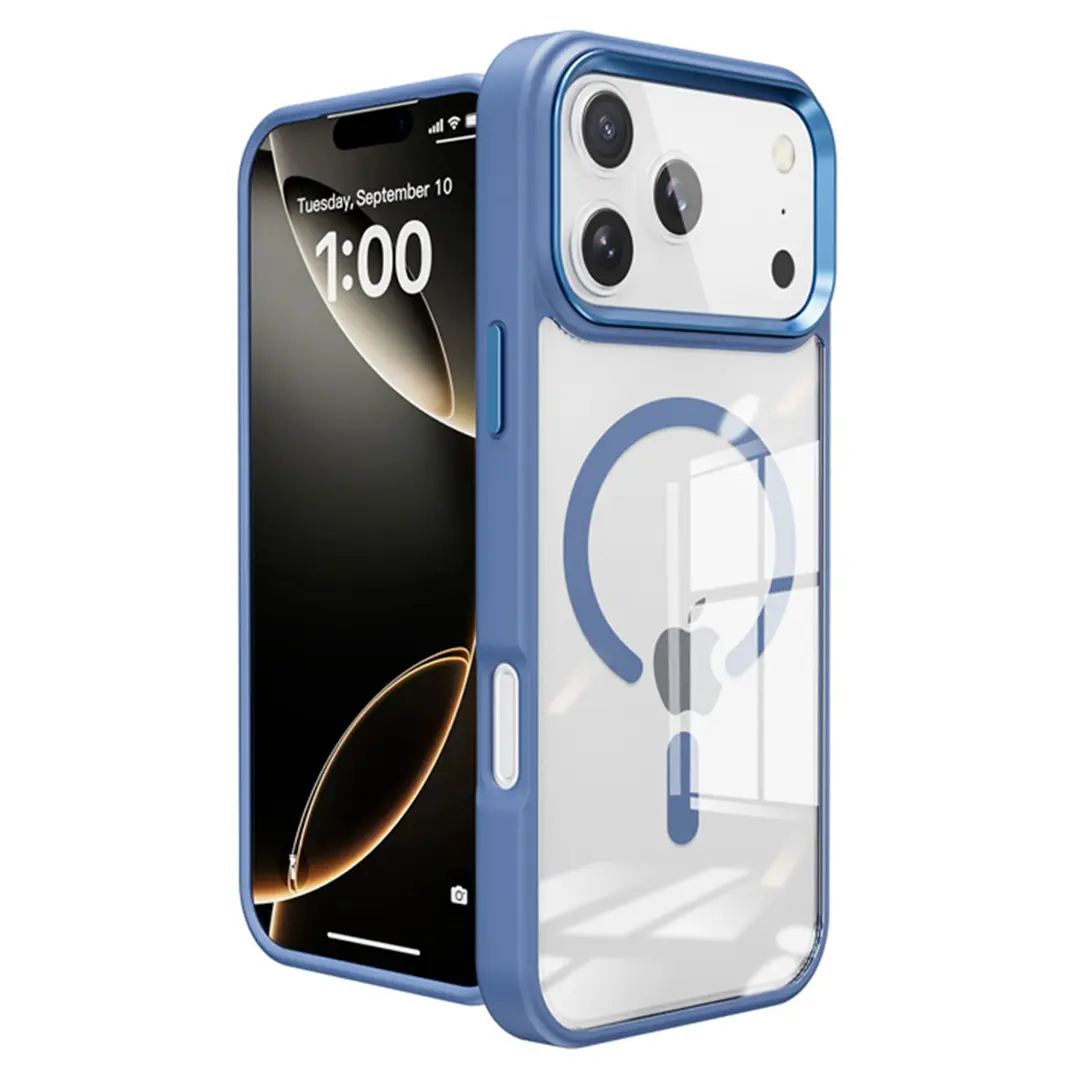 iPhone 17 Pro MagSafe Twotone Clear Case Dark Blue